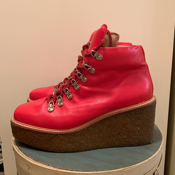 Free People + Jeffrey Campbell Hiker Platform Boots - Picture 2 of 9